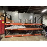 One Section Of Teardrop Style Heavy Duty Industrial Racking, 150" W x 32" D, 3 Shelves