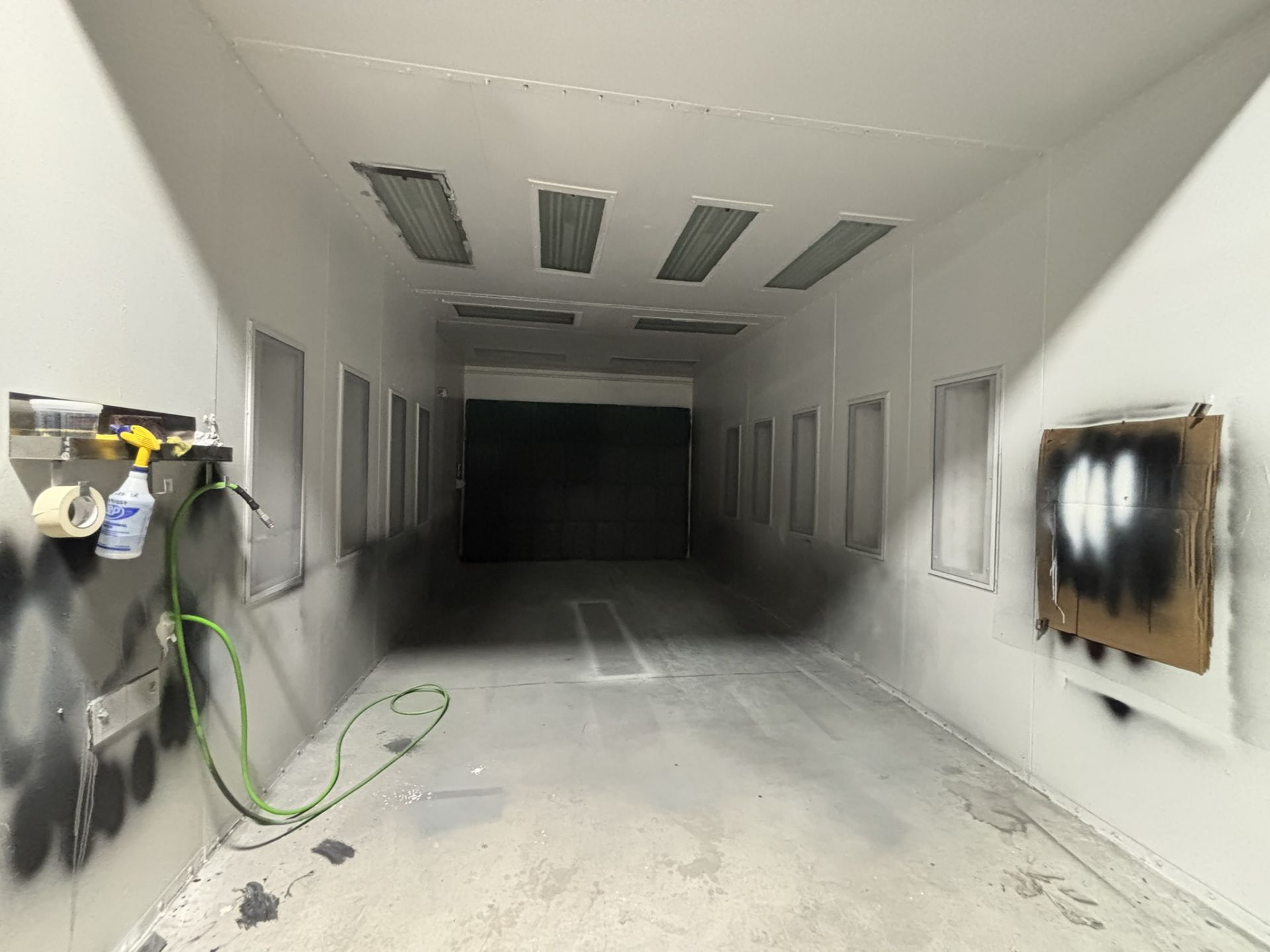 Paint Booth (25' D x 12' W x 12' H) NOTE: Buyer must disassemble - Image 2 of 8