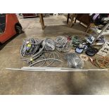 Metal Shop Cart on Casters includes Assorted Lengths of Waterproof Plastic Conduit