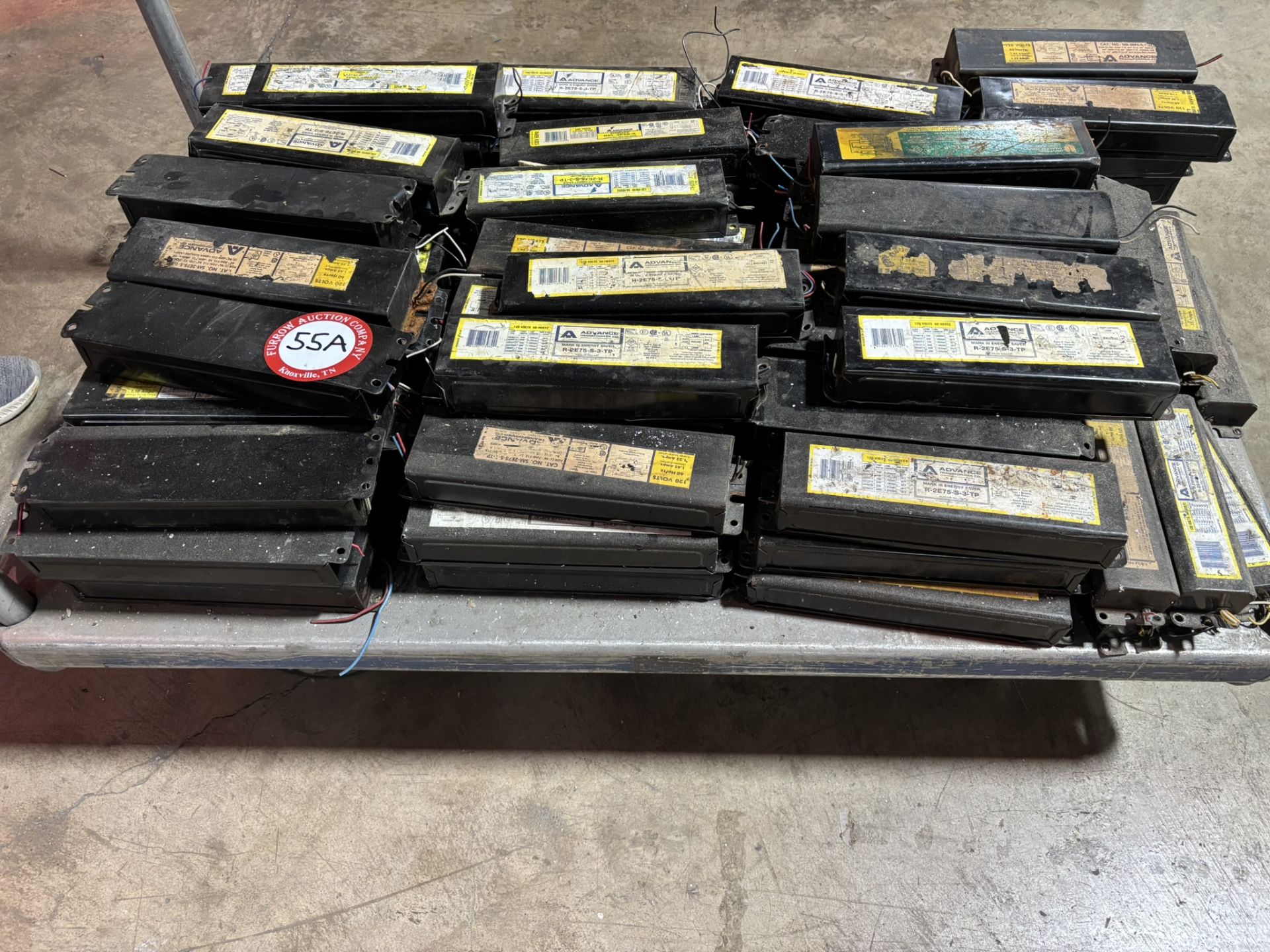Cart and Contents - Non PCB Ballast Assorted Weights Used for Gluing and Chemical Bonding - Image 2 of 2