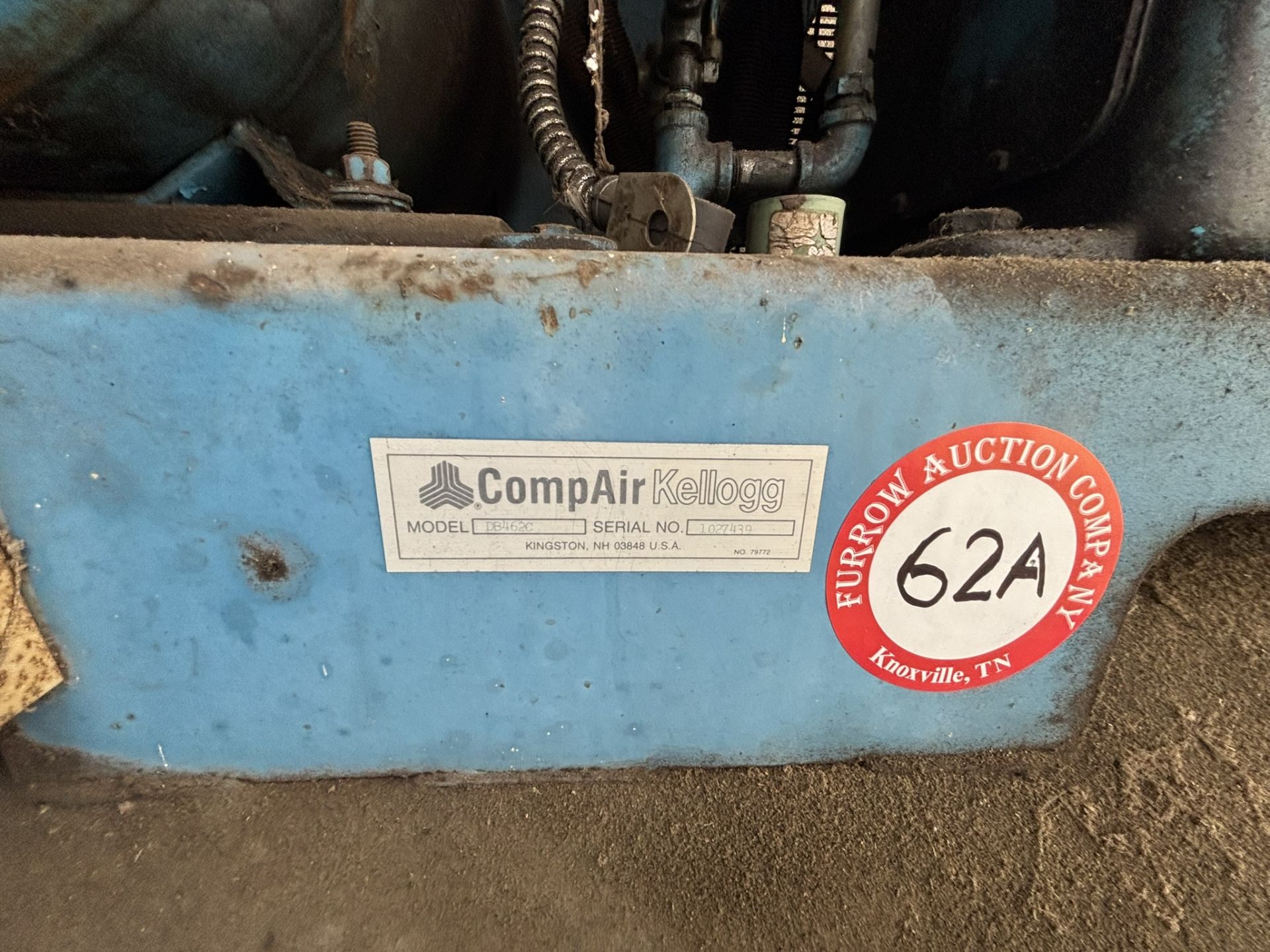 CompAir Kellogg Air Compressor Model DB462C, S/N 1027439 - Image 3 of 3