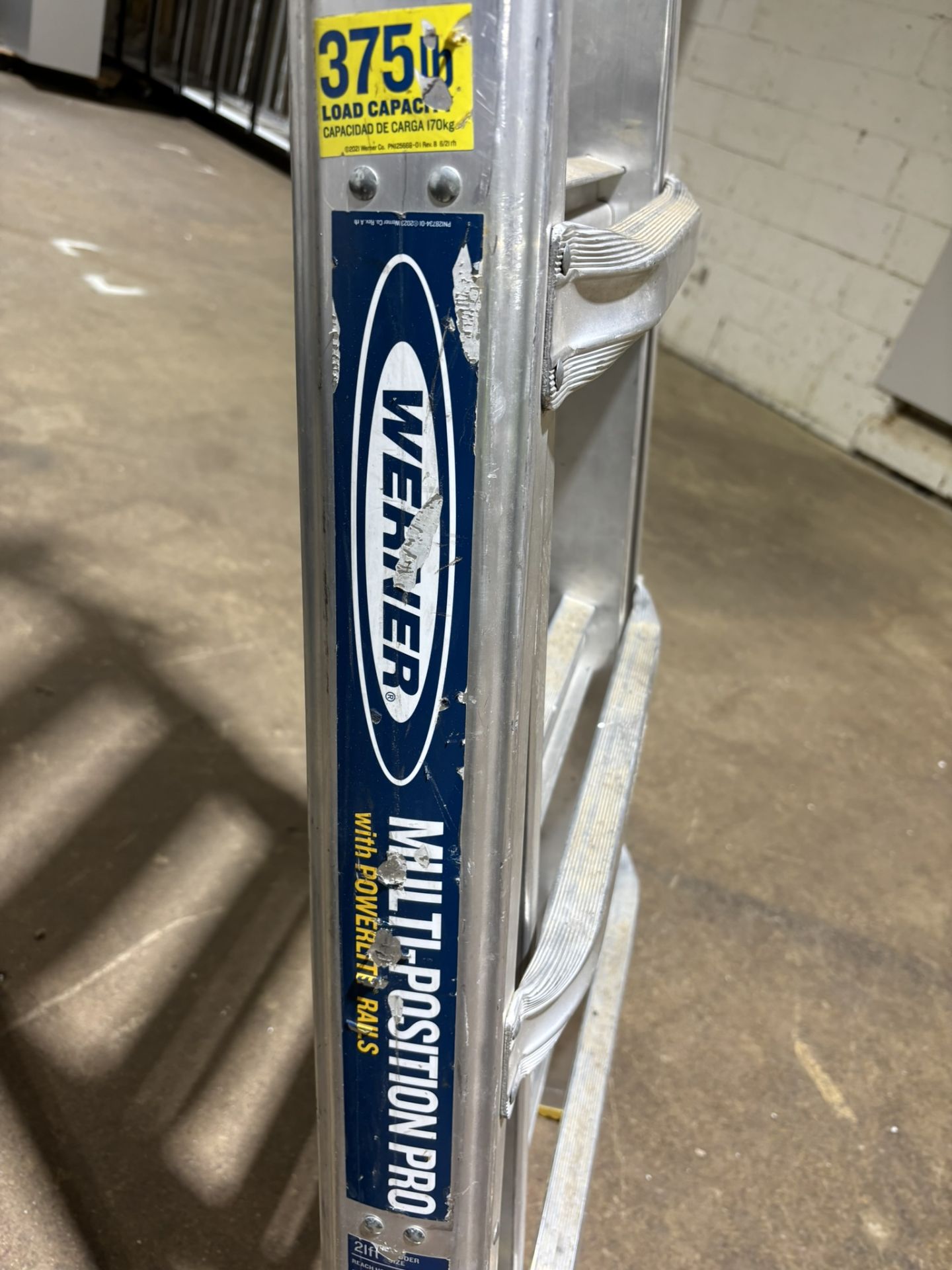 Werner Multi Position Pro Adjustable Aluminum Step/Extension Ladder - Image 2 of 2