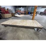 Industrial Custom Built Metal/Wood Dolly (81" L x 30" W x 13" H)