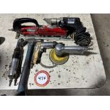Ingersoll-Rand Pneumatic Straight Line Sander, Kett Power Shear, Pneumatic Sander, Pneumatic Drill