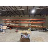4 Sections Teardrop Style Heavy Duty Industrial Racking, 150" W x 32" D