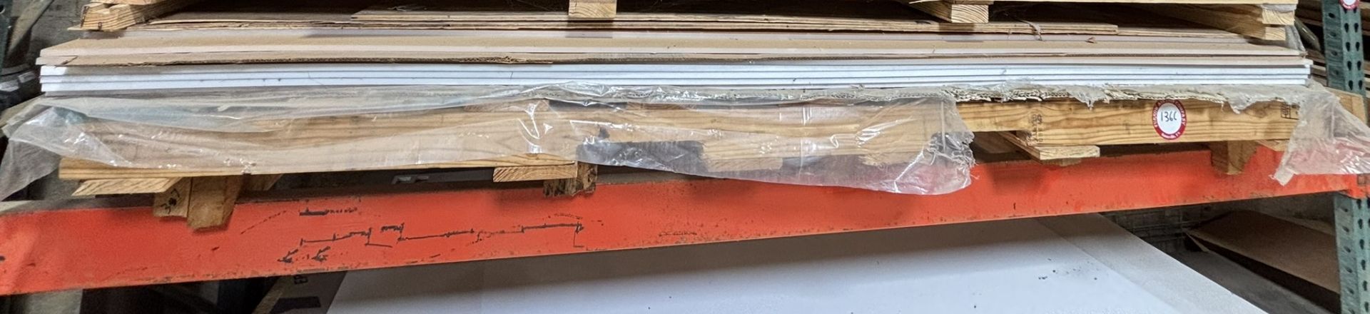 4 x 8 x 3/8 and 3/4 Mix of Clear and White Plastic Sheets - Image 2 of 2