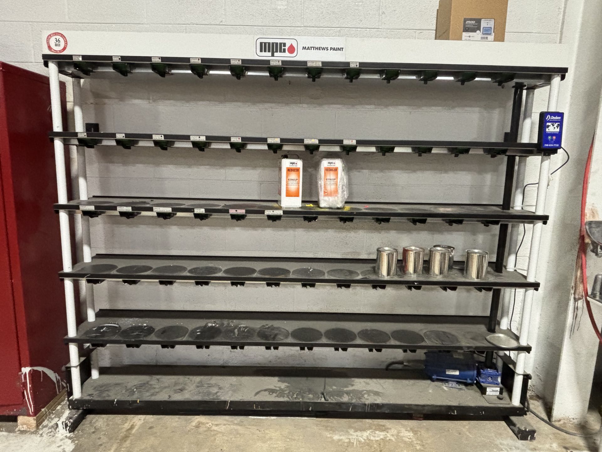 Matthews Paint MPC Mixing Rack (72" T x 96" W x 15"D)