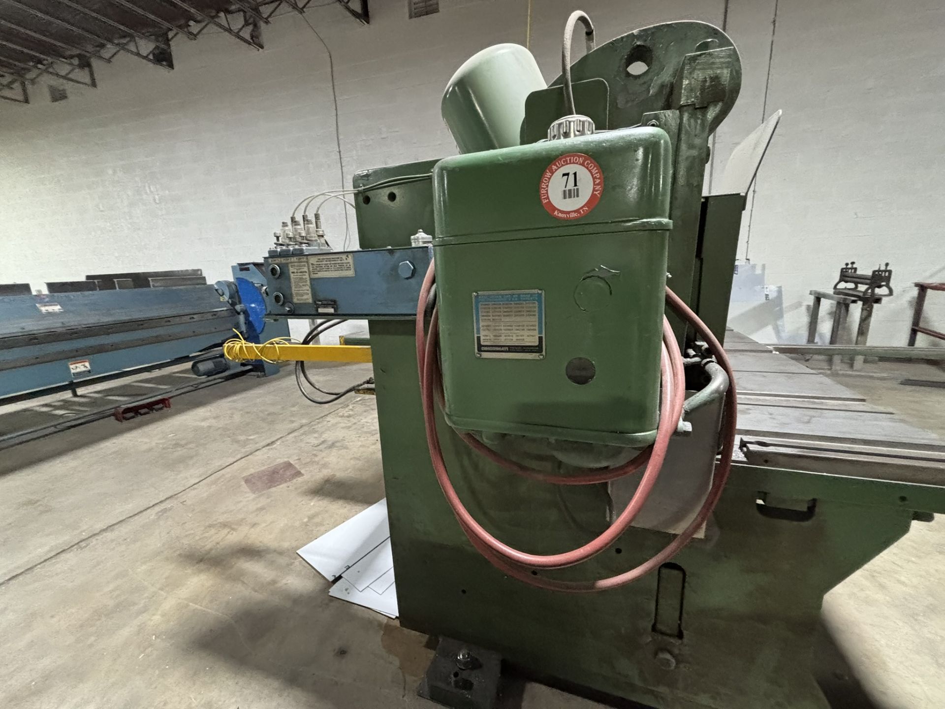 Cincinnati Mechanical Power 2CC10 Shear S/N 44483 - Image 4 of 7