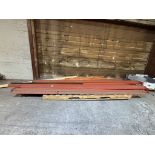 Assorted Unbuilt Teardrop Style Industrial Racking Components - Uprights, Cross Beams, etc.