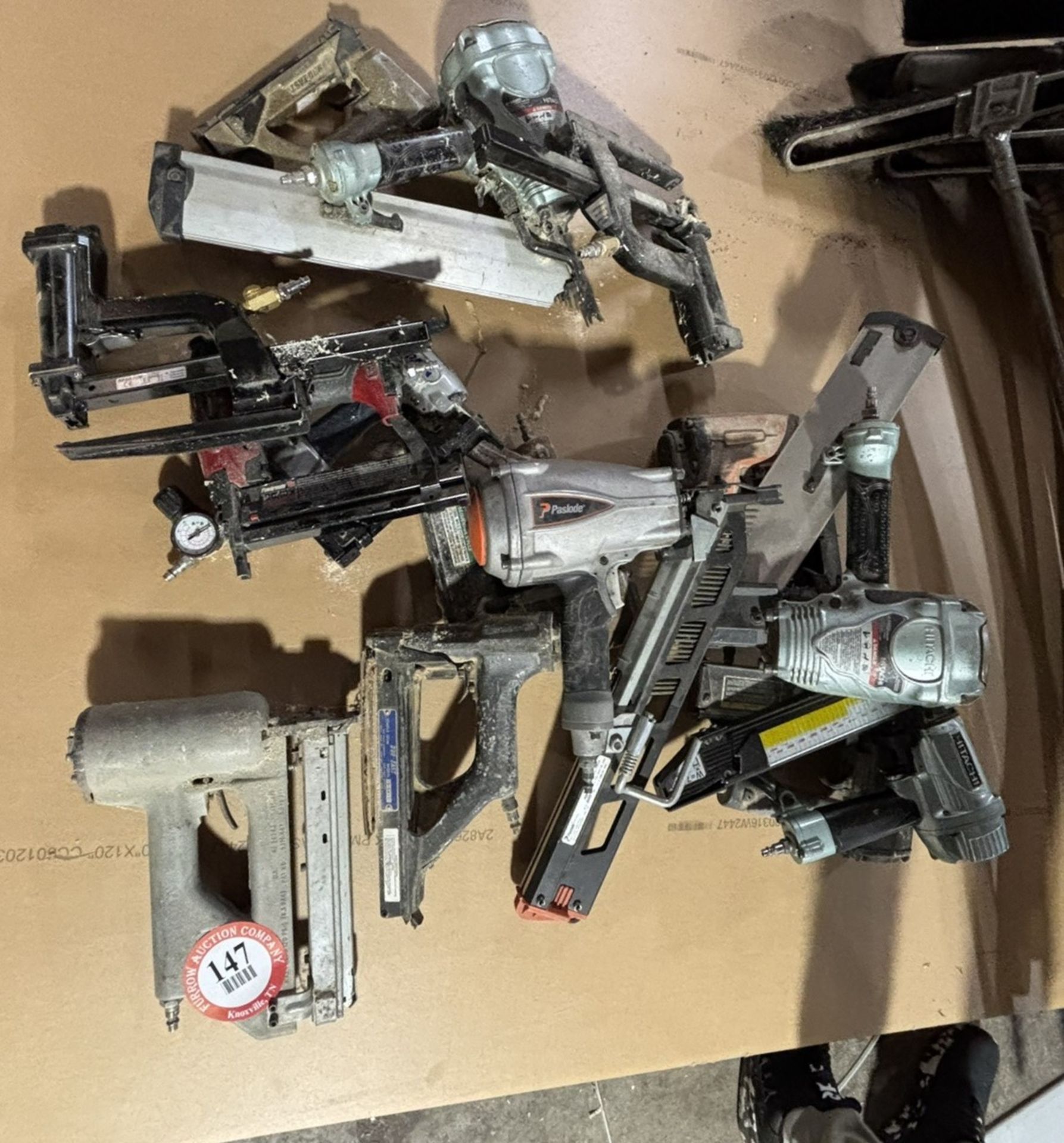 Assortment of Pneumatic Nailers (Approx 10)