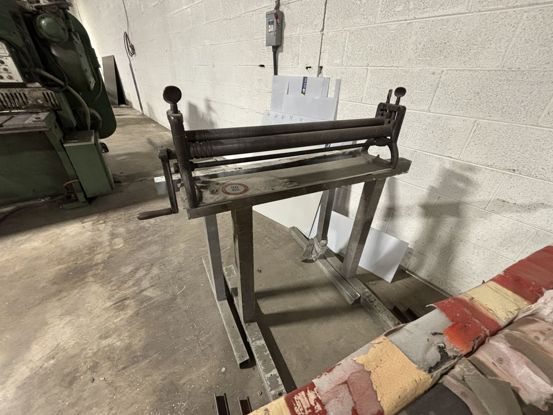 Manual Sheet Metal Slip Roll incudes (3) Metal Paint Horses - Image 2 of 2