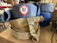 Assortment of (6) Drainage Hoses - Various Sizes, Various Lengths