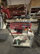 Mobile Electronic Work Cart, Includes Soldering Iron, Weller Digital Soldering, Vaper Heat Gun, +