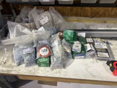 Large Assortment of Hardware, Assorted Size Screws, Bolts, Washers, Nuts, Fasteners, etc.