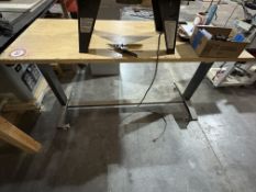 Heavy Duty Adjustable Height Work Bench, 62inWx24inD