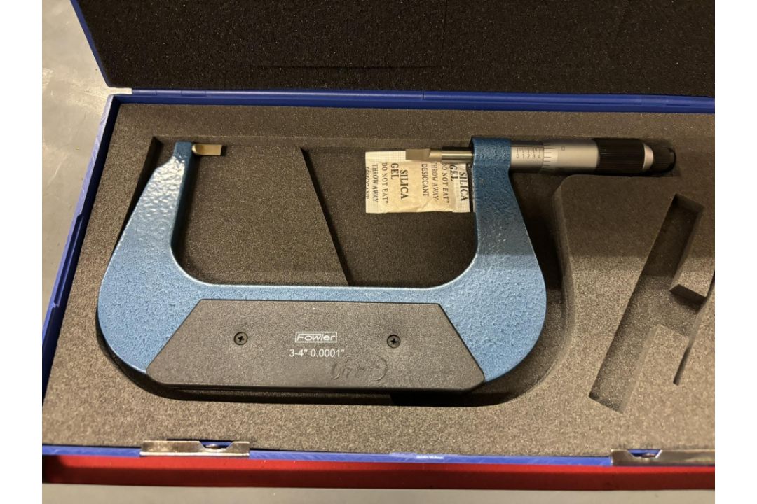 Fowler 3-4 inch Blade Micrometer, Mitutoyo 0-1 inch Outside Micrometer ...