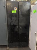 Black Cabinet with Contents