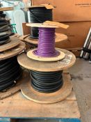 PARTIAL SPOL OF SOOW 14/4 BLACK CUT 600V .575 OD CABLE & 23-4P UNS 50L CMR C6 PUR JKT PURPLE