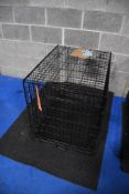 MEDIUM SIZE FOLDABLE DOG CRATE, APPROX. 21" x 29" x 25"H