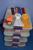 RIBBONS (UKI) & METALS, 4 BINS