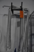 PVC PIPES AND (4) BRACKETS - BRING TOOLS