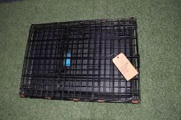 SMALL FOLDING DOG CRATE, APPROX. 21" X 30"