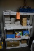 PLASTIC SHELF, 4 TIER, WHITE, KITCHEN SUPPLIES