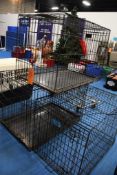 (3) WIRE CRATES: LARGE & (2) MEDIUM