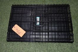 FOLDING WIRE DOG CRATE, APPROX. 19" X 30"
