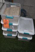 (6) 15 QUART BUCKETS OF SAND