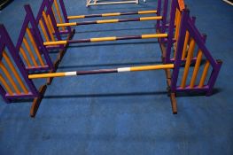 (4) ADJUSTABLE JUMPS - INCLUDES BUCKET WITH ADJUSTERS