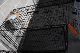 MEDIUM SIZE FOLDABLE DOG CRATE, APPROX. 2' x 3' x 25"H