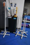 BIN WITH POLES AND JUMPS
