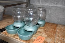 (4) WATER BOWLS, CONTINUOUS FLOW