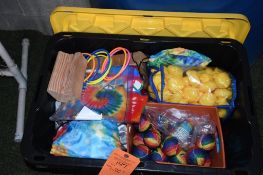 BIN OF MISC. TOYS & PRIZES