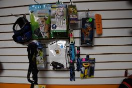 MISC. DOG GEAR; LEASHES, HALTERS, HARNESS, ETC.