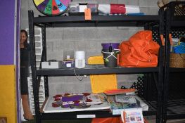 SHELVING UNIT W/WIRE GRATE SHELVES, 77" X 2' X 6'H, NO CONTENTS