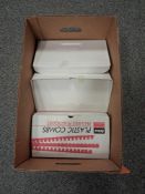 BOX WITH MISC SIZE PLASTIC BINDING COMBS