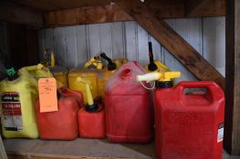 LARGE ASSORTMENT OF FUEL CANS - DIESEL AND GASOLINE