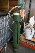 FOOD GRADE OXYGEN BOTTLE W/FLOW METER