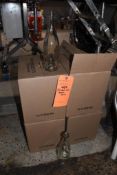 (4) CASES CLEAR BOTTLES, 500 ML