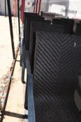 (6) METAL/PLASTIC WICKER LAWN CHAIRS