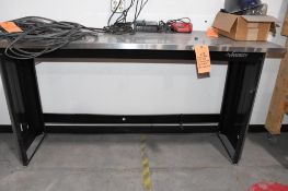 HUSKY METAL WORK TABLE, NO CONTENTS, 72"L X 24"D X 39"H