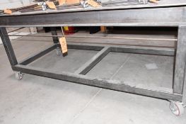 ROLLING STEEL TOP WELDING TABLE, NO CONTENTS, 96"L X 48"D X 39"H