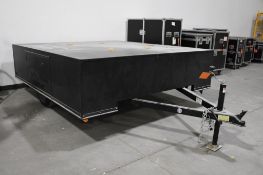 SINGLE AXLE STORAGE TRAILER, STEEL FRAME, BALL HITCH, 102" X 89" X 2' BOX, VIN