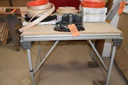 FESTOOL AP-DA65 EDGE BENDER W/COLLAPSIBLE TABLE & BOXES OF EDGE BANDING