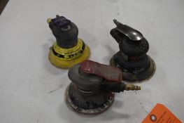 (2) HUSKY (1) INGERSOLL RAND PNEUMATIC ROTARY SANDERS