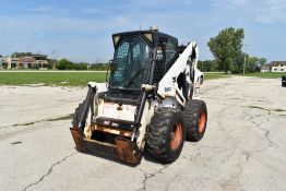 (2000) BOBCAT SKID LOADER, MODEL 873 TURBO G SERIES, S/N 514146331, DIESEL ENGINE, ENCLOSED CAB