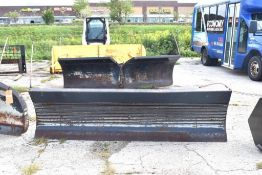 KWIK-WAY MFG. SKID LOADER STRAIGHT BLADE SNOW PLOW, MODEL 3.5-12910, S/N 1166,