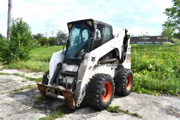 (2008) BOBCAT SKID LOADER, MODEL S250, 2 SPEED, S/N 530940178, DIESEL ENGINE, ENCLOSED CAB W/HEAT,
